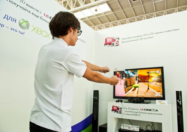 3D игры на телевизорах LG и Kinect