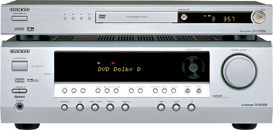 DVD- Onkyo DV-SP303E  AV- TX-SR303