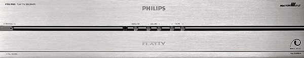 Передняя панель выносного блока PDP-телевизора выполнена из шлифованного алюминия